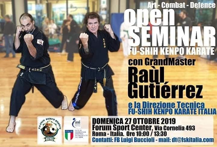 Grandmaster Raúl Gutiérrez in Italia.